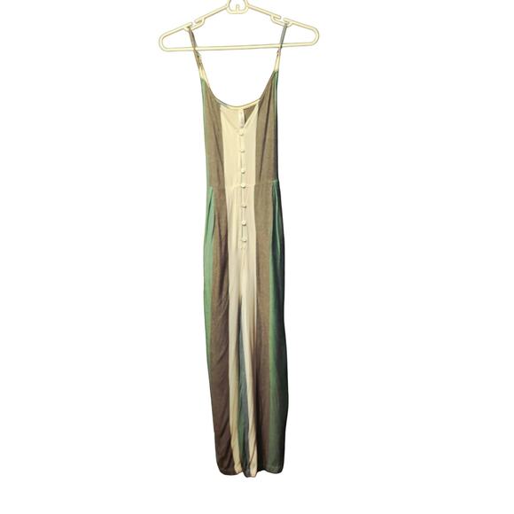 RVCA striped cropped jumpsuit - Picture 1 of 7